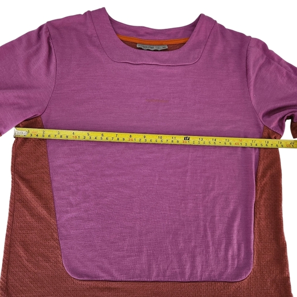 ICEBREAKER ZoneKnit SS Tee - Women's pink and rust medium - Picture 7 of 8